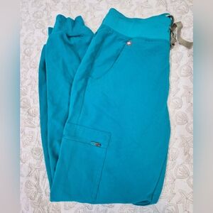 Figs XS Women's Teal Scrub Joggers